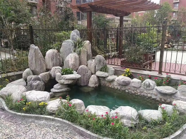 左云家庭庭院水景设计